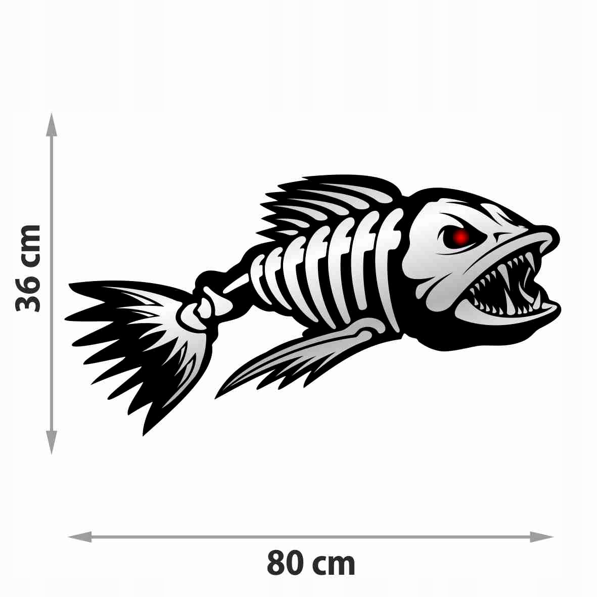 

Naklejka Ryba Na Łódkę Łódź Auto 80 cm