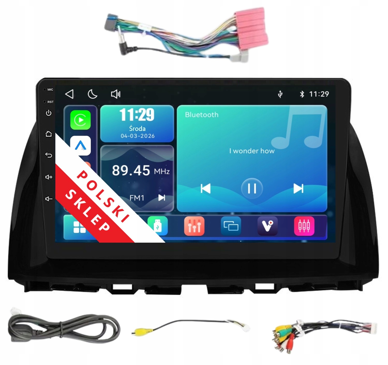 Navigácia Rádio 2DIN Linux Mazda CX5 A 1 Apple Carplay Android Auto