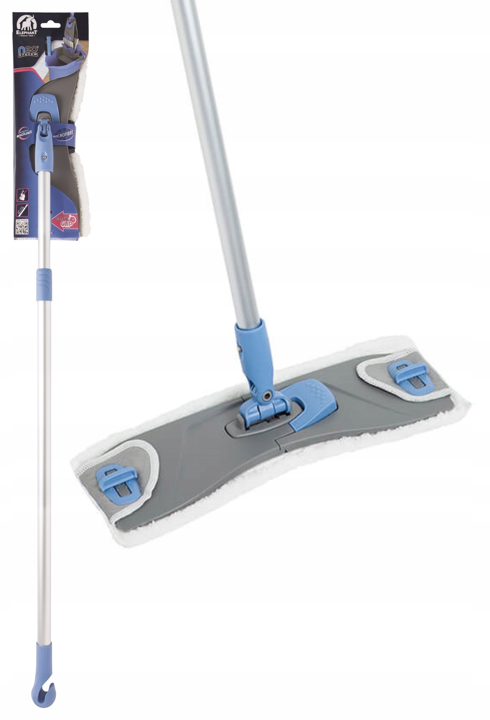 Elephant Mop z mikrofibry płaski do każdej powierzchni Neo System