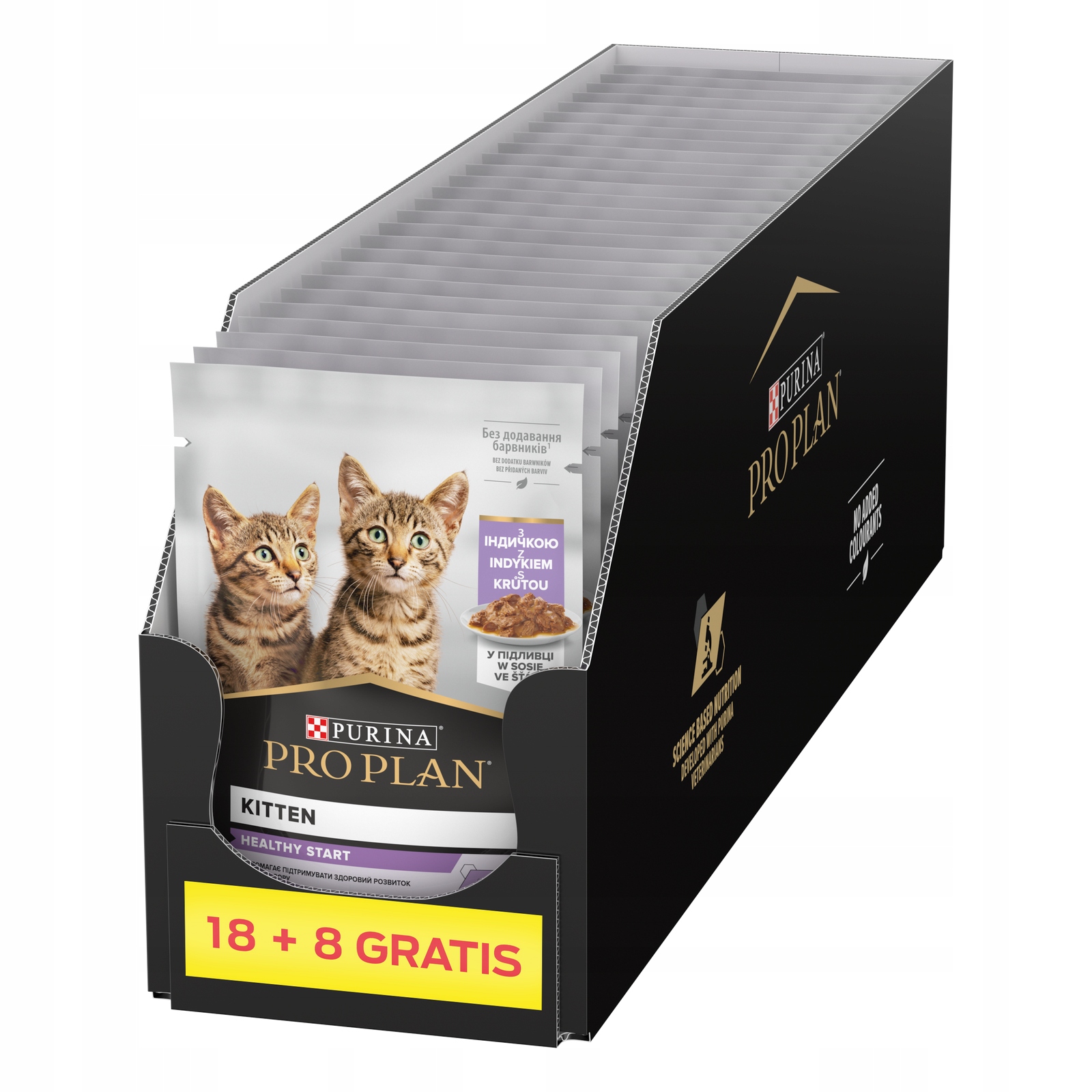 Pro Plan Nutrisavour Kitten 26x85 g – krmivo pro koťata s krůtím masem