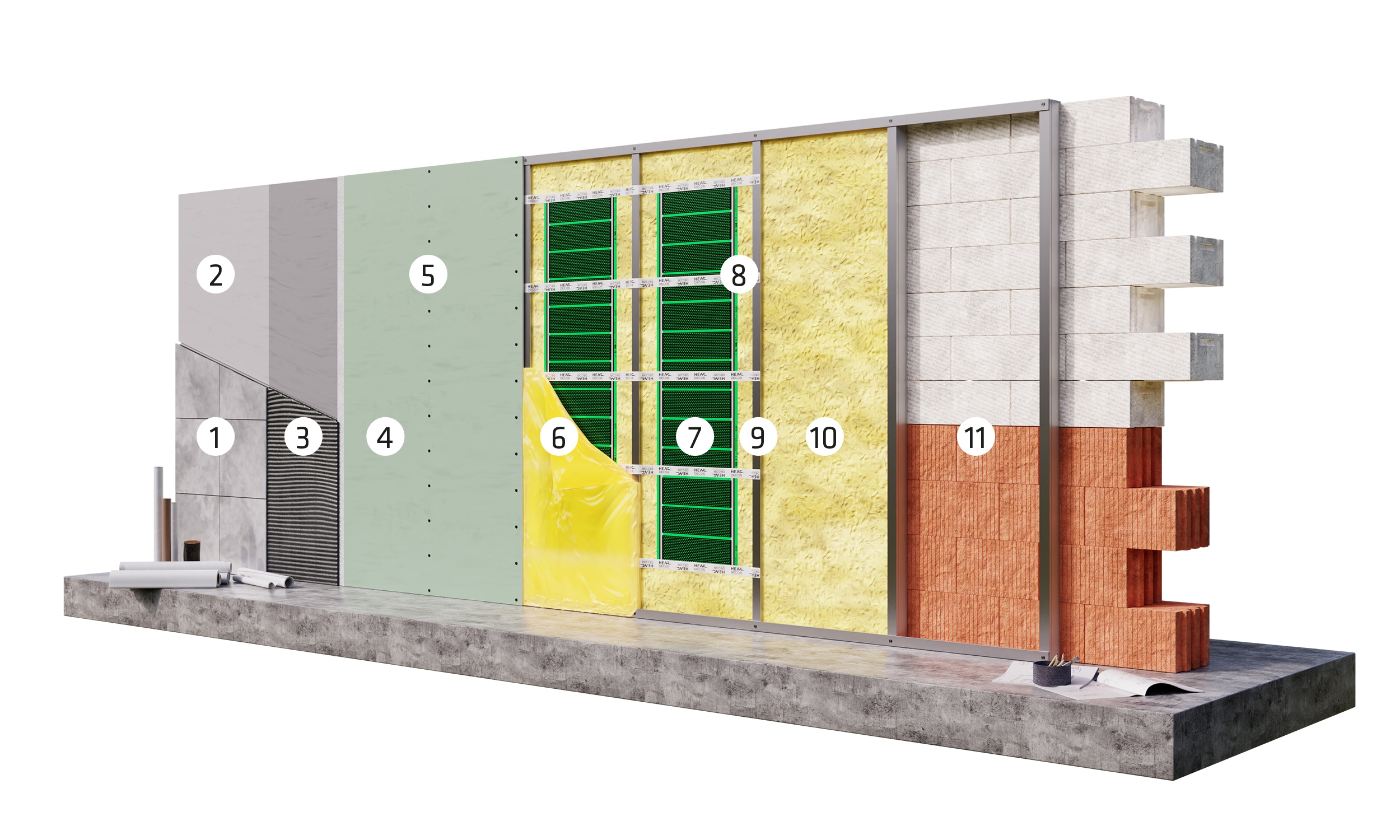 FOLIA MATA GRZEWCZA HEAT DECOR 80W/m2 szer.25cm Szerokość 250 mm