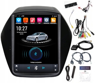 Rádio Navigace Android Hyundai IX35 2009-2015 Wifi Bluetooth 8GB 256GB Sim