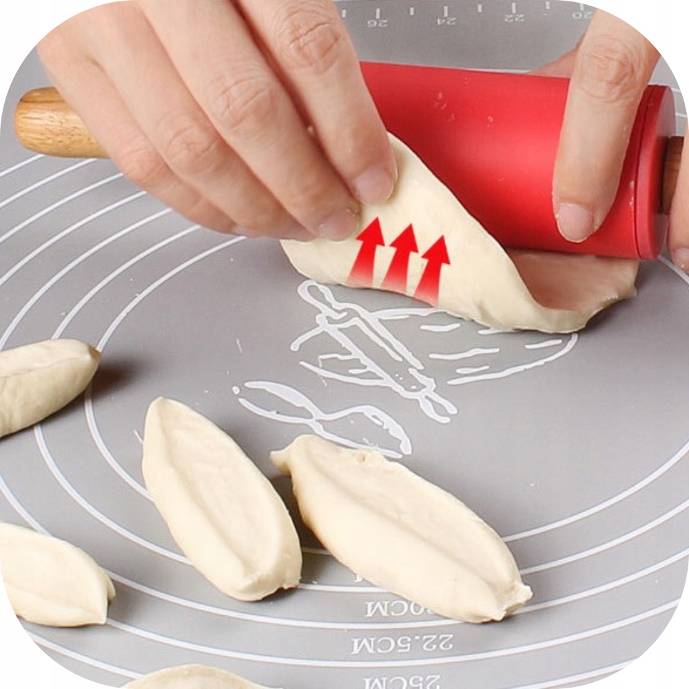 DUŻA MATA SILIKONOWA DO PIECZENIA Z MIARAMI PODKŁADKA KUCHENNA 70x50 XXL Waga produktu z opakowaniem jednostkowym 0.15 kg