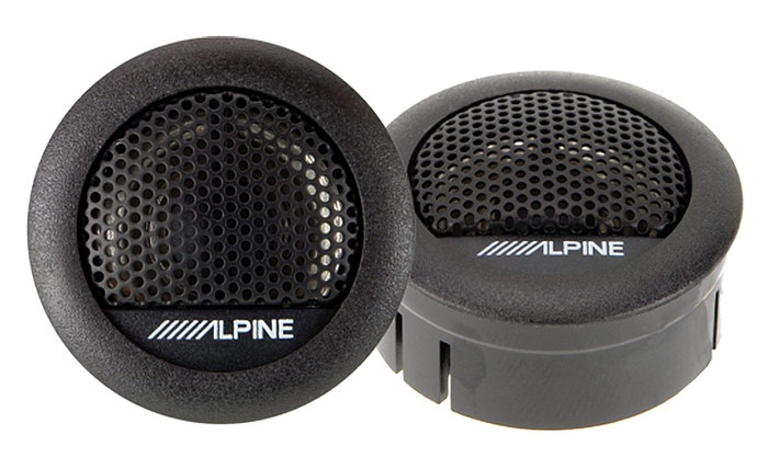 Alpine SXE-1006TW Reproduktory do auta – výškové – Tweetery