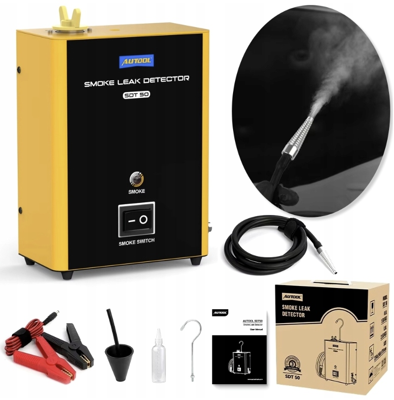 ZADYMIARKA Autool SD50 + wbudowana POMPKA + STOŻEK + zestaw KORKÓW GRATIS! Kod producenta SDT-50 SDT 50 Dymu Generator