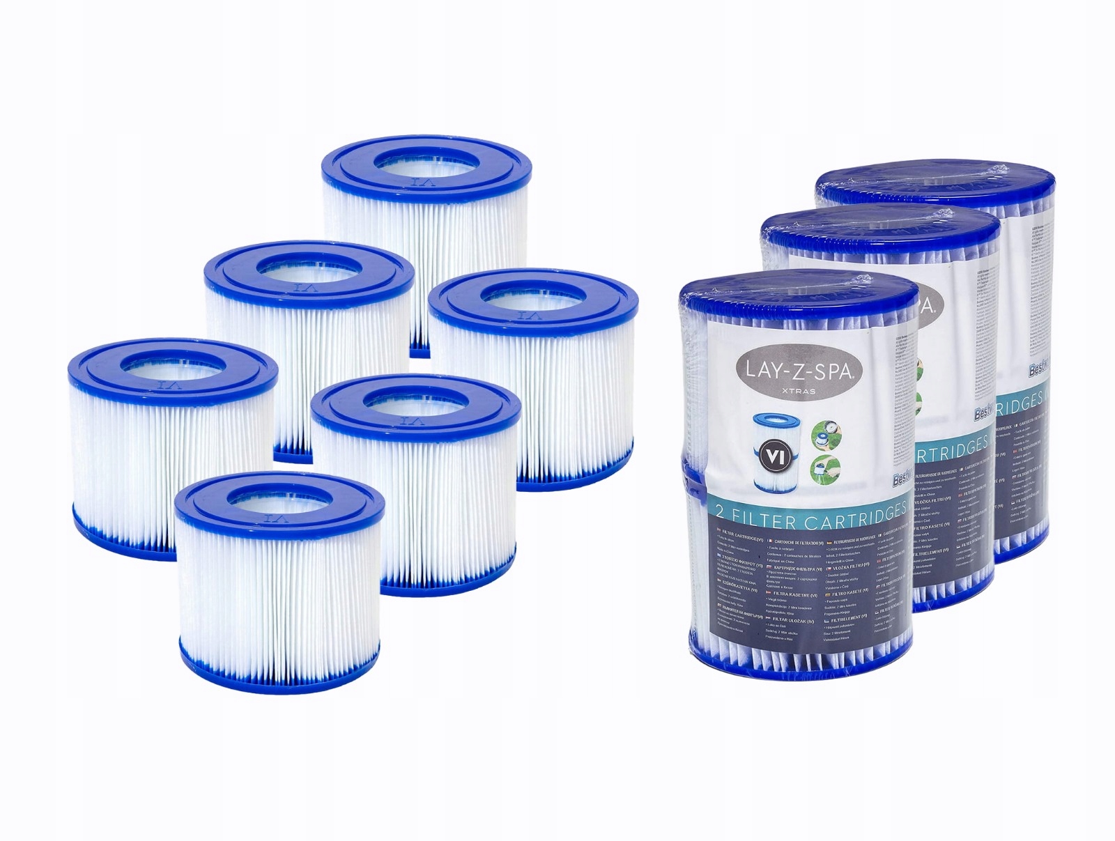 Filtr filtry do pompy Spa 6 Sztuk Bestway 60311 Lay-Z-Spa
