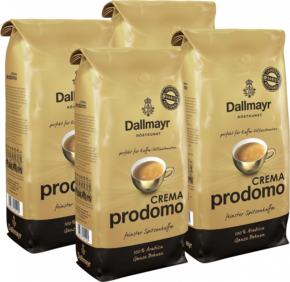 Kawa ziarnista Dallmayr Crema Prodomo 1kg 100% Arabica x4