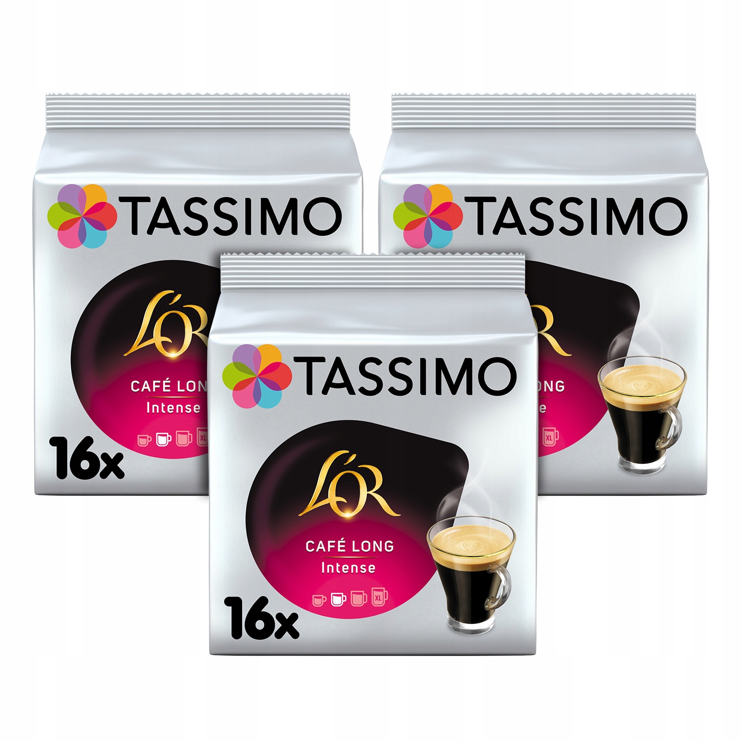 Kapsułki Tassimo L'or Cafe Long Intense, 3x 16szt [48 kaw]