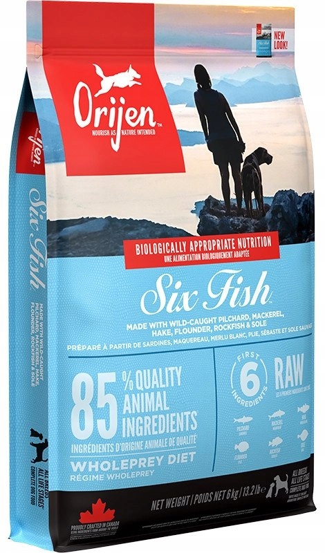 Orijen Six Fish Dog 6kg Krmivo pro psy s šesti druhy ryb 6 kg