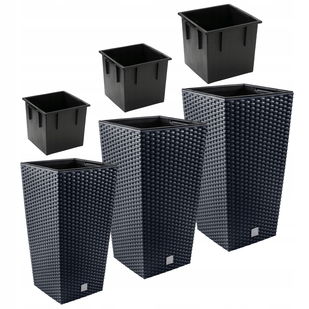 DONICE NA BALKON Z WKŁADEM PLASTIKOWE ZESTAW X3 DONIC DONICZKA NA PARAPET EAN (GTIN) 5906118430058