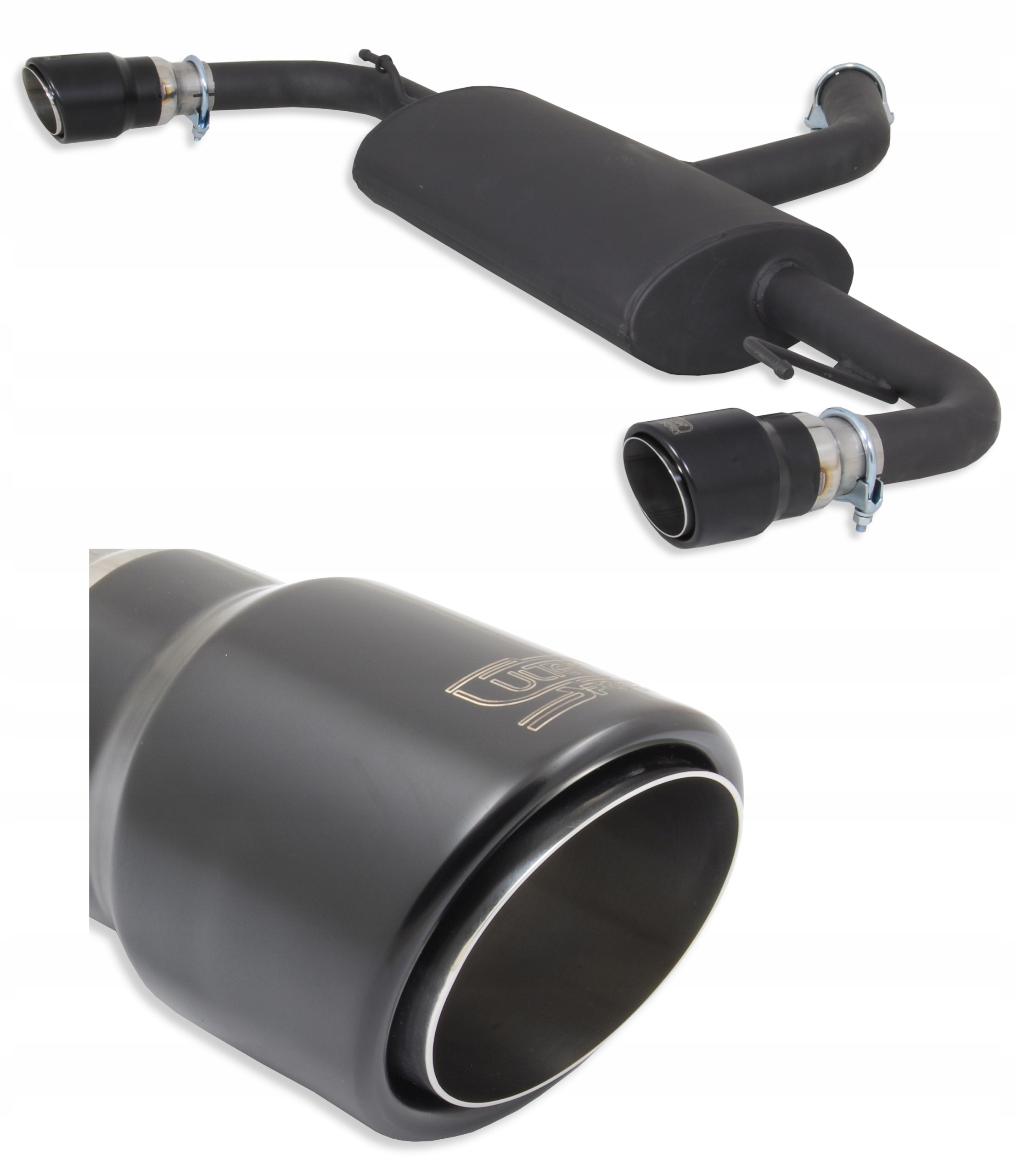 129-320/NBLS-90RS (0) - Спортивний глушник VW Golf VI 1.4 TSi 2.0 TDi 2008-13