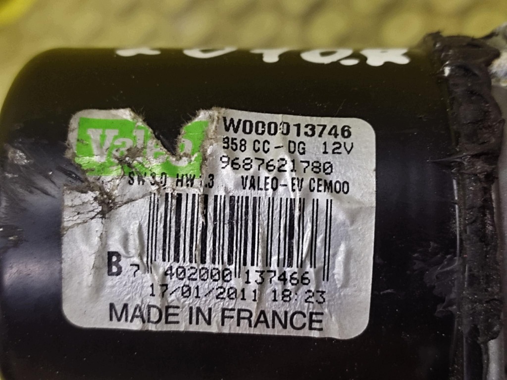 CITROEN C4 PICASSO motor ablaktörlők far 9687621780