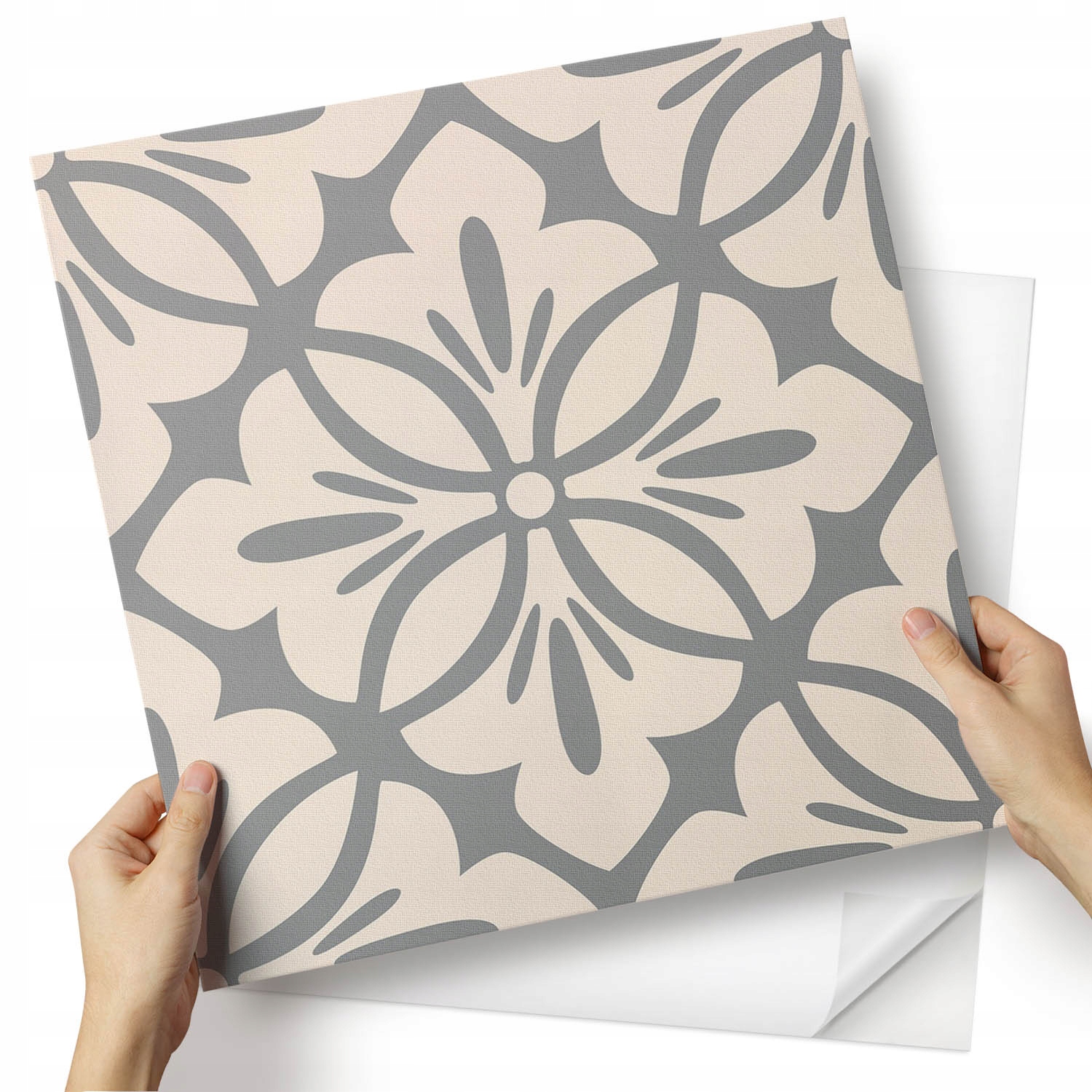 Sada Pvc vinylových panelů Květinový vzor s složitými detaily 4x50x50 cm