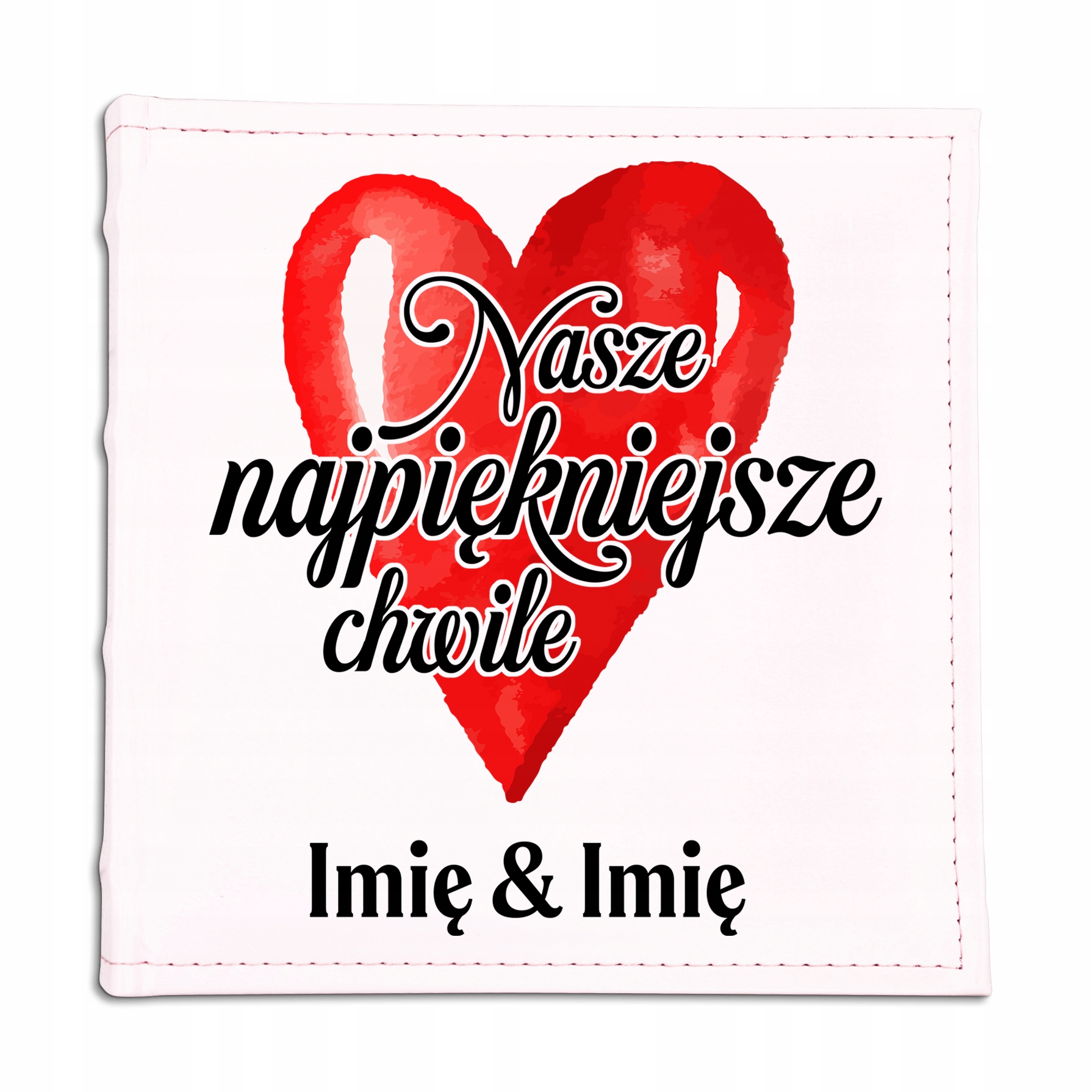 Kožený album Dárek pro pár Nejkrásnější okamžiky Vaše jména Perso