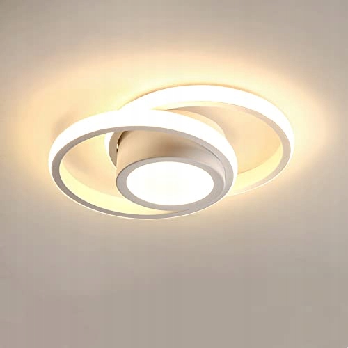 Lampa Sufitowa Plafon Led Wiszaca Biały Nowoczesna Do Salonu 32W 3000K