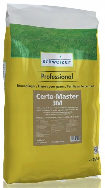 Nawóz Certo Master 3M Schweizer 25 kg/600-800 m2 (23-5-16)