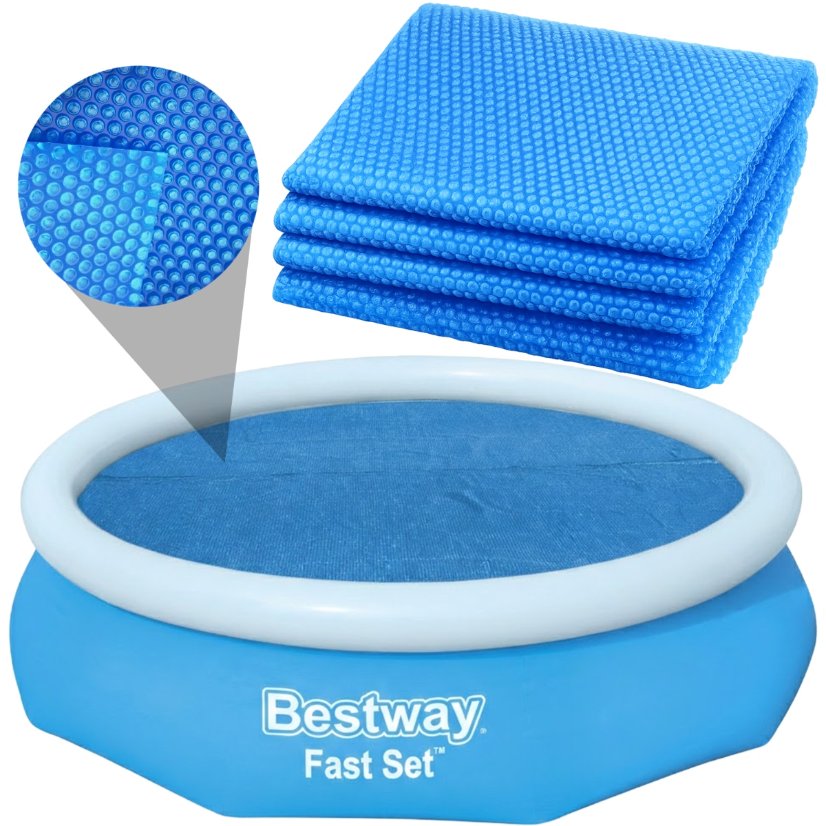 Solární bublinková Krycí Plachta Bestway Fast Set 305x76 cm