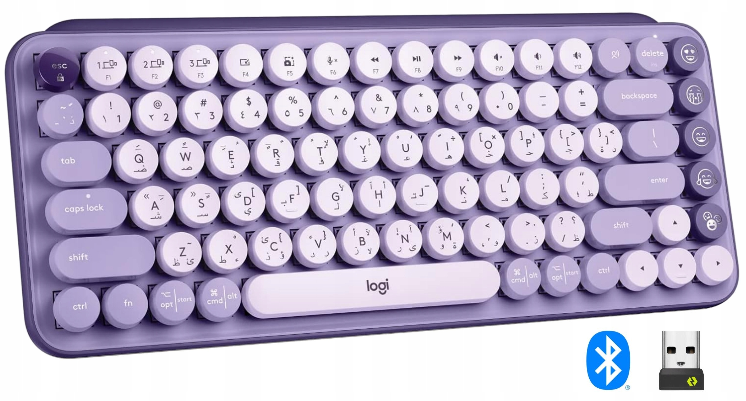 Mechaniczna klawiatura bezprzewodowa Logitech Pop Keys US'Intl Arabic