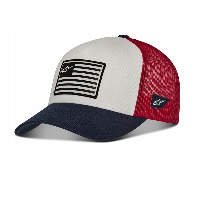 kšiltovka Flag Snap Hat, Alpinestars (modrá/červená/bílá) 1211-81013-2074-T