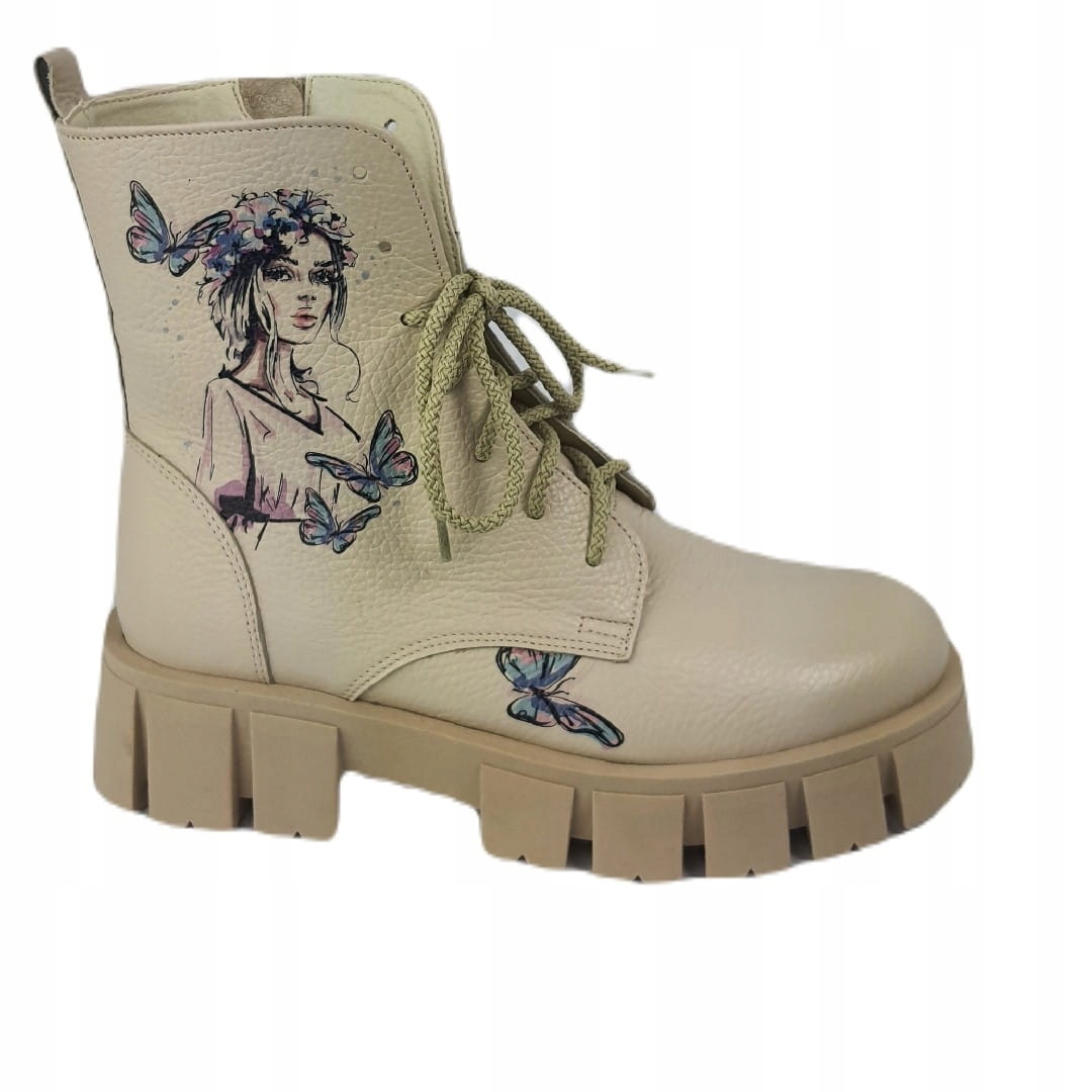 Dámské kotníkové boty Boccato 2706 Béžová 37, Béžová