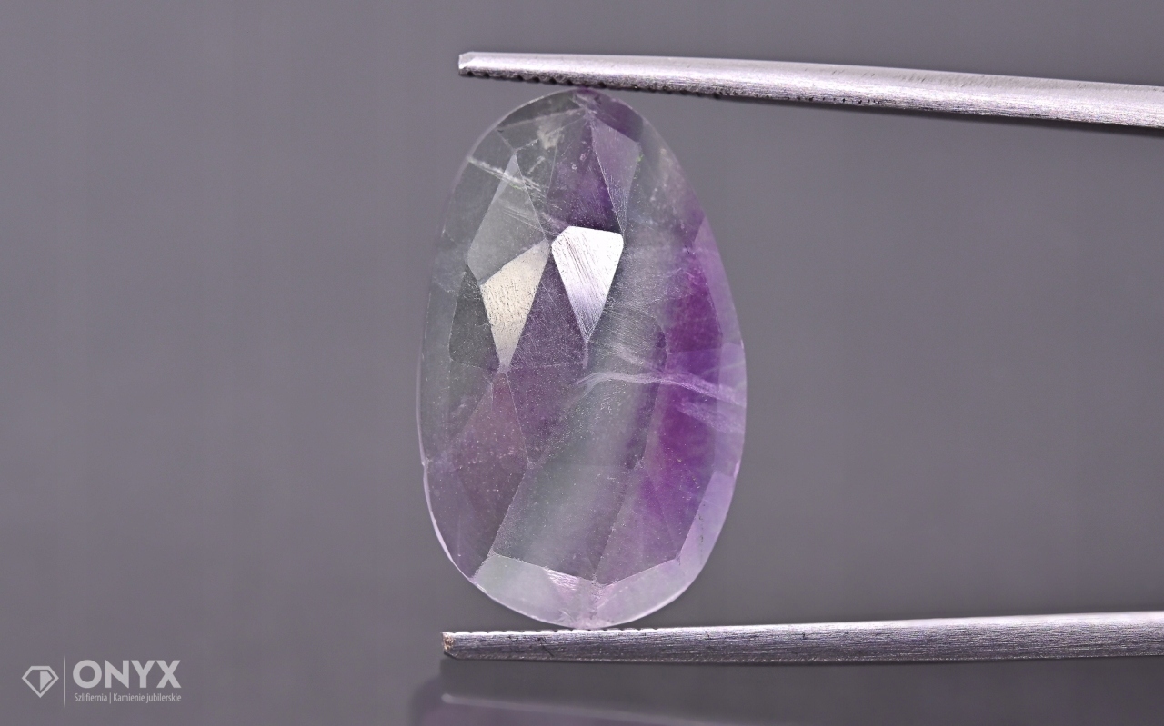 Fluorit fazetovaná nepravidelná růžice 20x12 mm