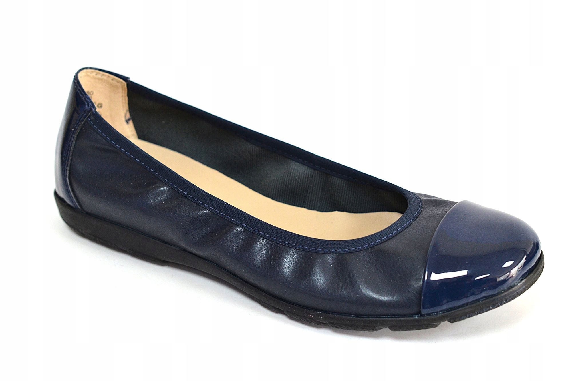 Caprice 22182-42 Tmavě Modré Baleríny Ocean Comb Vel. 36