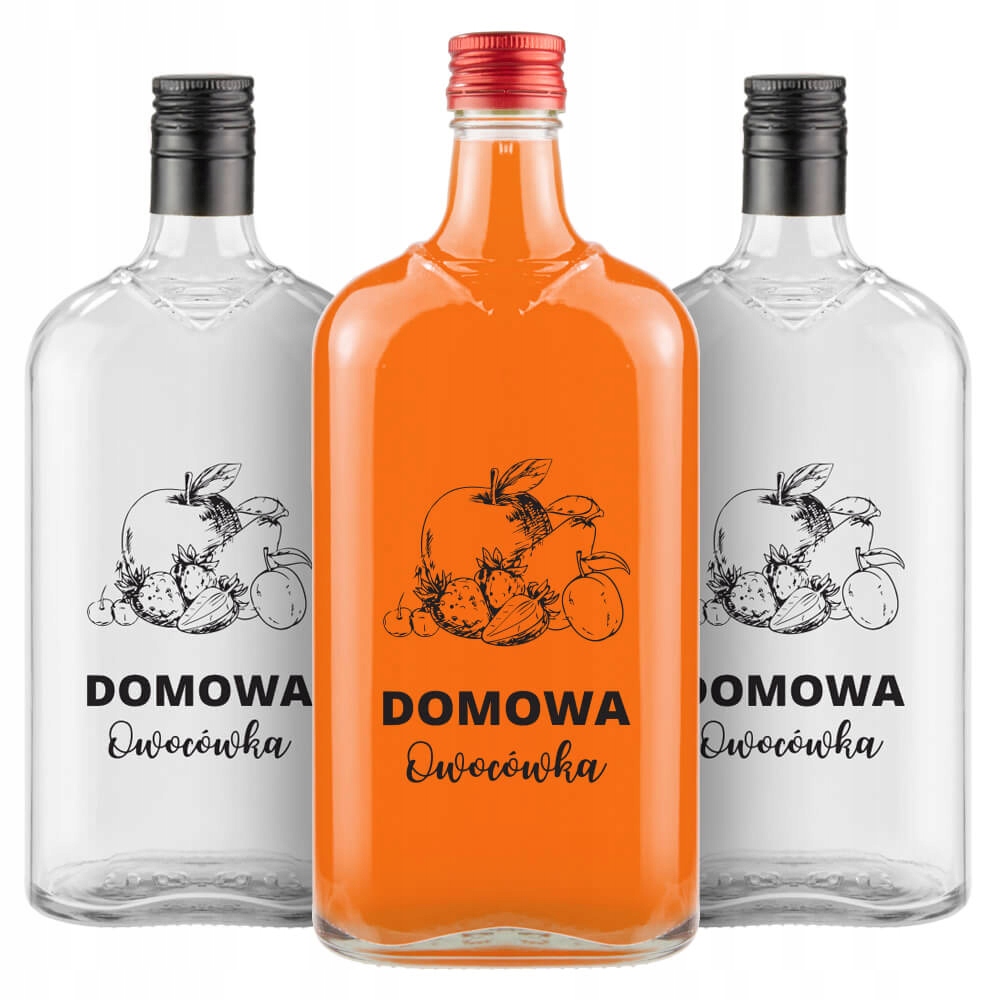 

10x Butelki Klasyk 500ml nadruk Domowa Owocówka