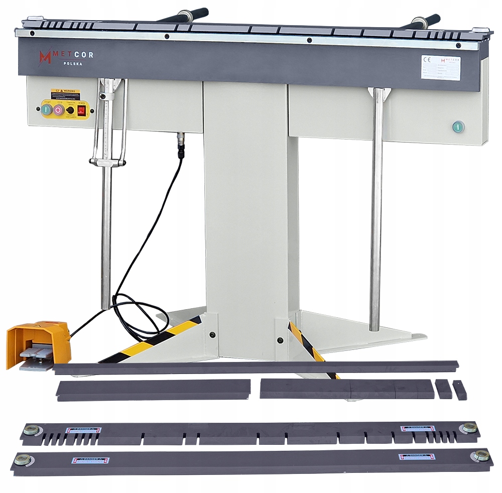 ZAGINARKA GIĘTARKA KRAWĘDZIARKA DEKARKA MAGNETYCZNA BLACHY METCOR EB1250