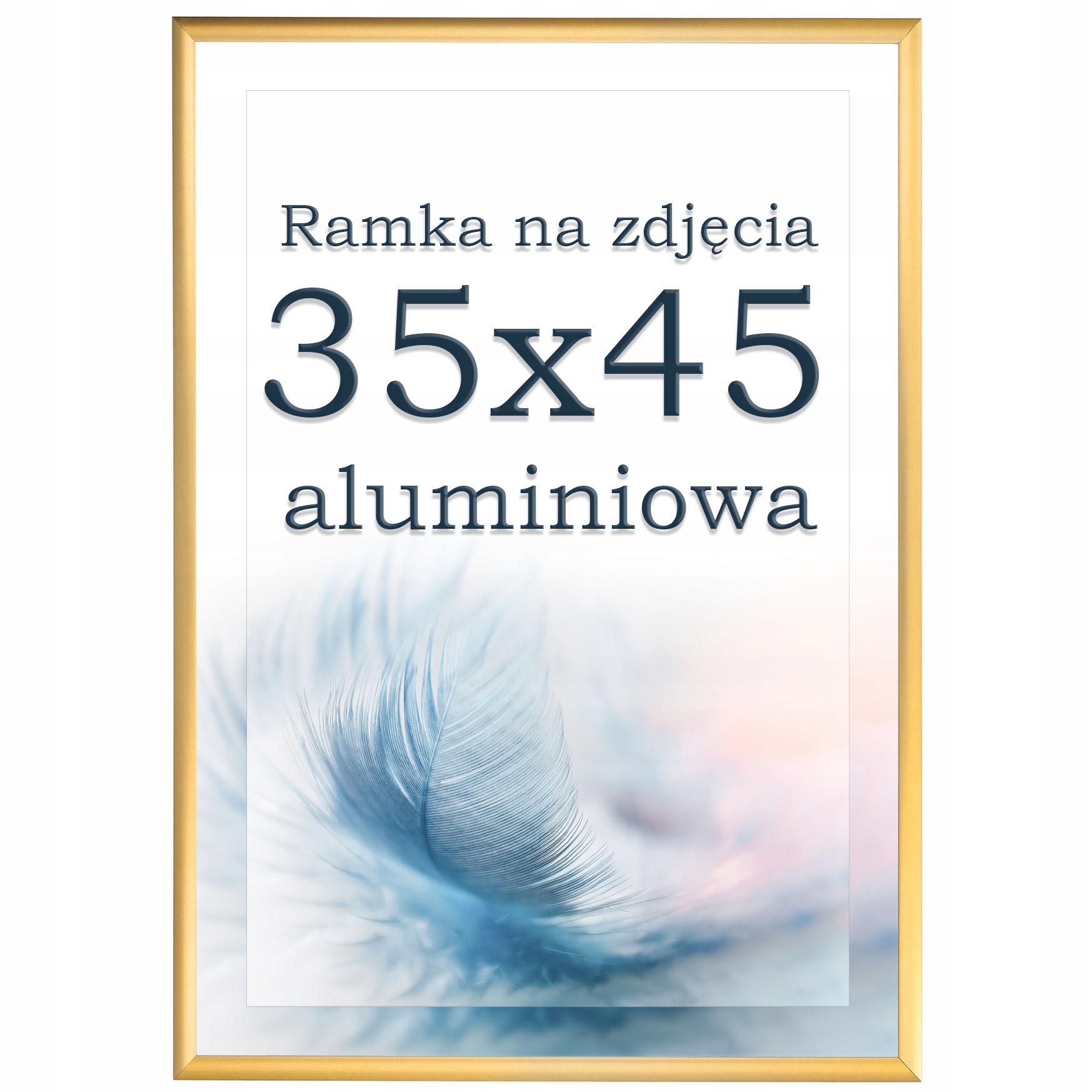 

Ramka 35x45 aluminiowa złota ramki na zdjęcia