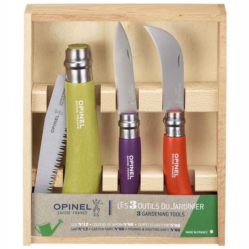 Zahradnická sada nožů Opinel Coloured Gardener Box Set
