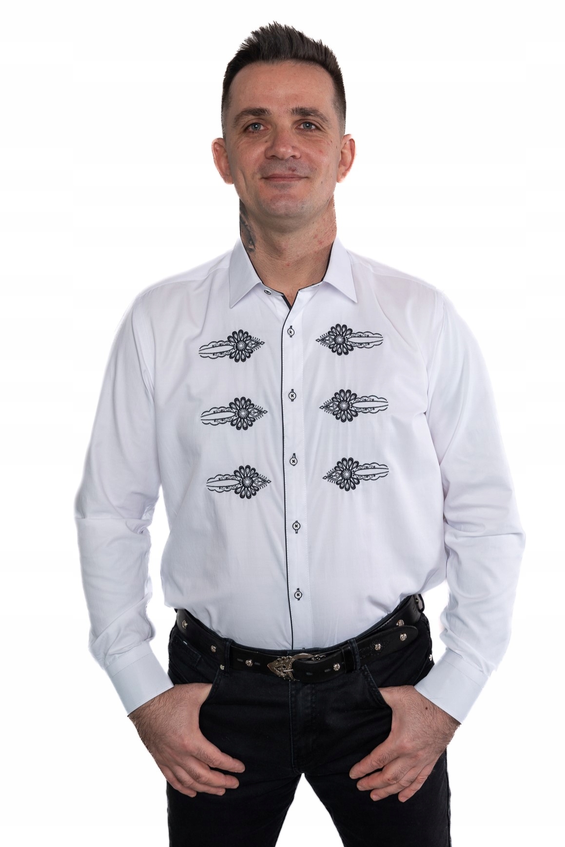 

Koszula góralska haftowana bawełniana folkowa