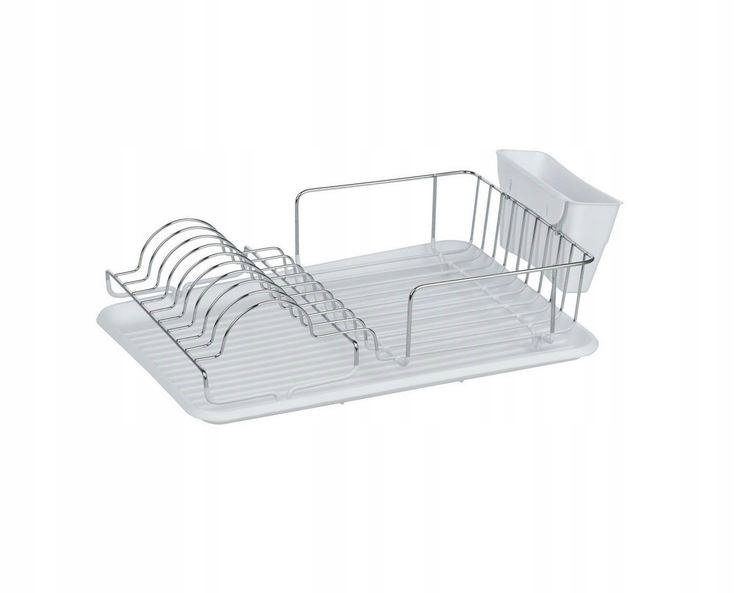 Levně Sušička nádobí odkapávač na příbory 44x33 bílá