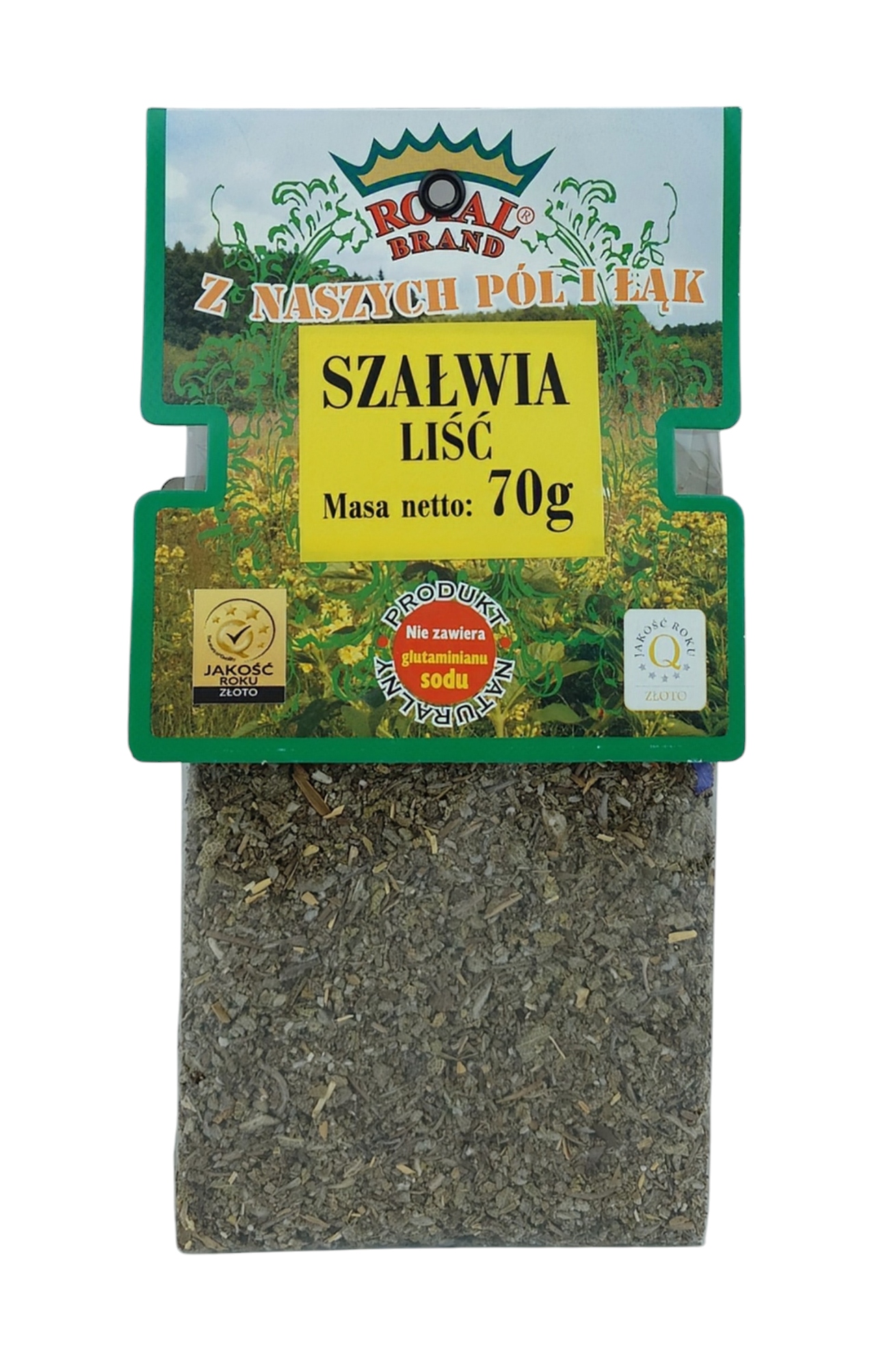 Levně Royal Brand Polská Šalvěj List 100% 70G Listy šalvěje Royal Brand Dobré