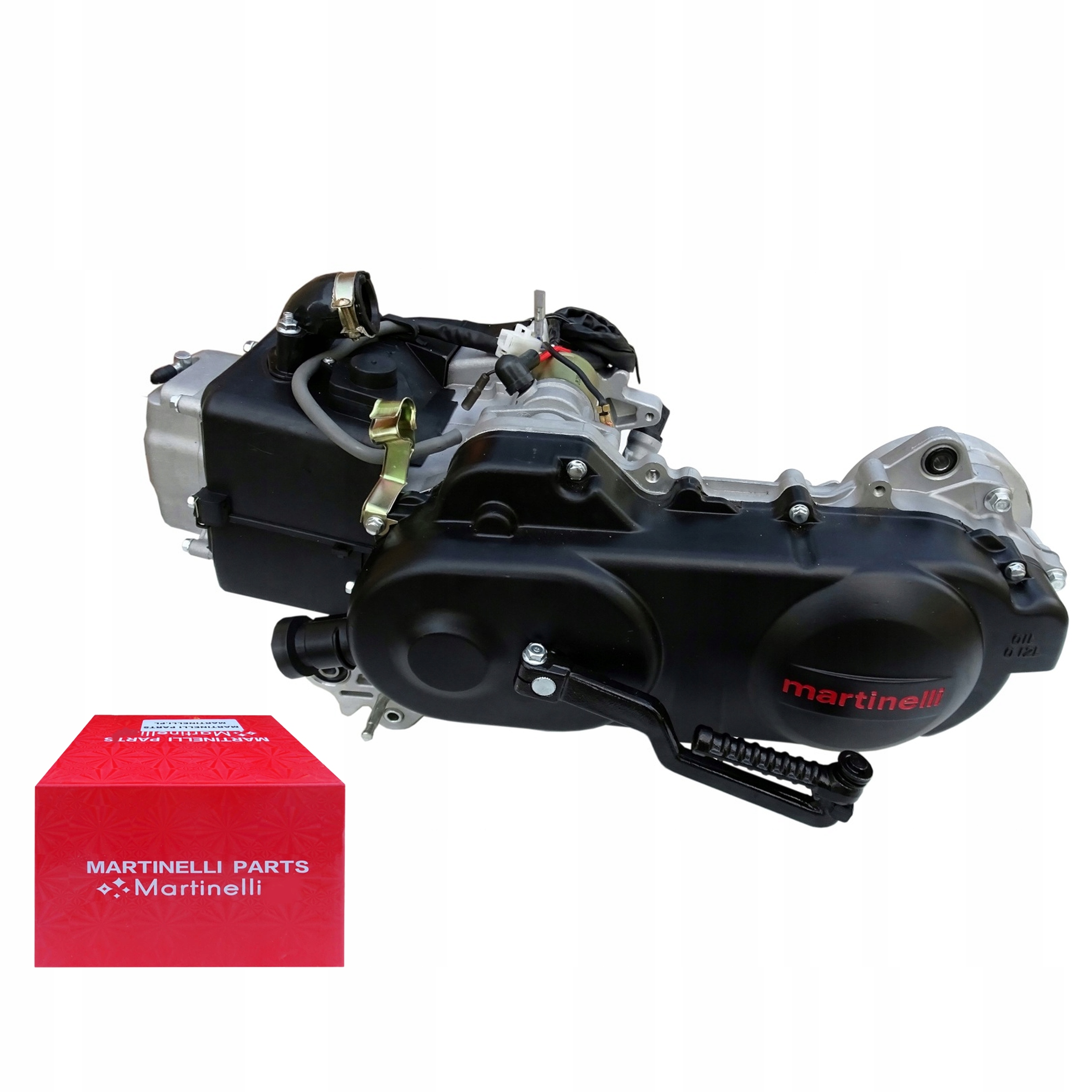 Motor Skútr 80CC 4T 2 Tlumiče Motobi Zipp Martinelli