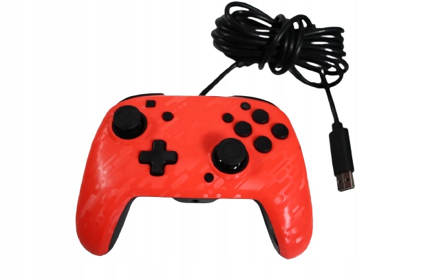 Pad przewodowy do konsoli Nintendo Switch czerwony