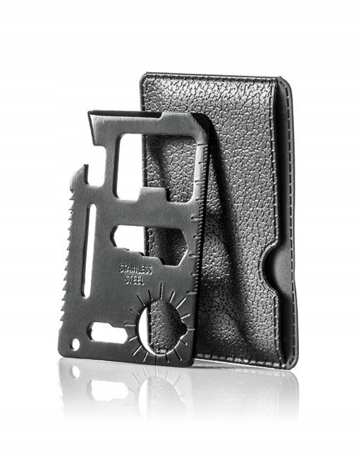 

Karta przeżycia Black czarna survival card 11 w 1