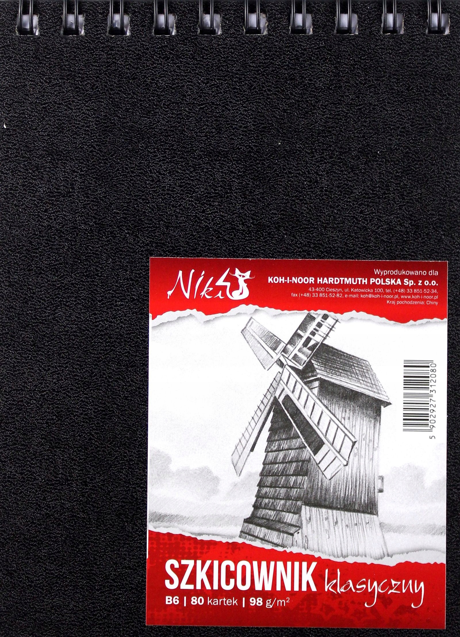 SZKICOWNIK B6 98G 80K SPIRALA