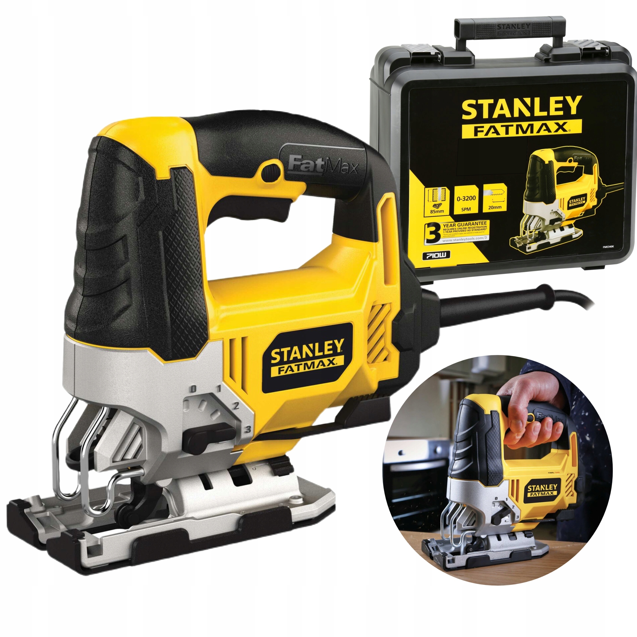 Stanley Přímočará Pila 710W Kufr FME340K