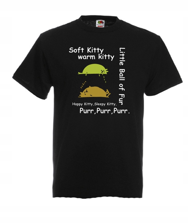 

XL Koszulka Męska Koty Soft Kitty Śmieszne Wzory