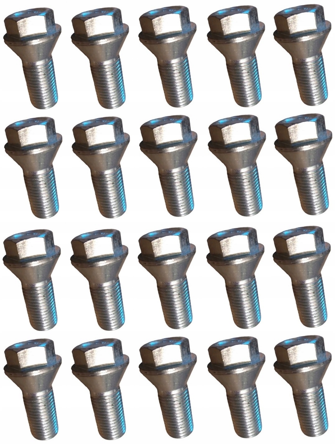 Šrouby 12x1,5 délka 26 mm kl 17 pro přišroubování vzdáleností kužel nízký hlava 20x