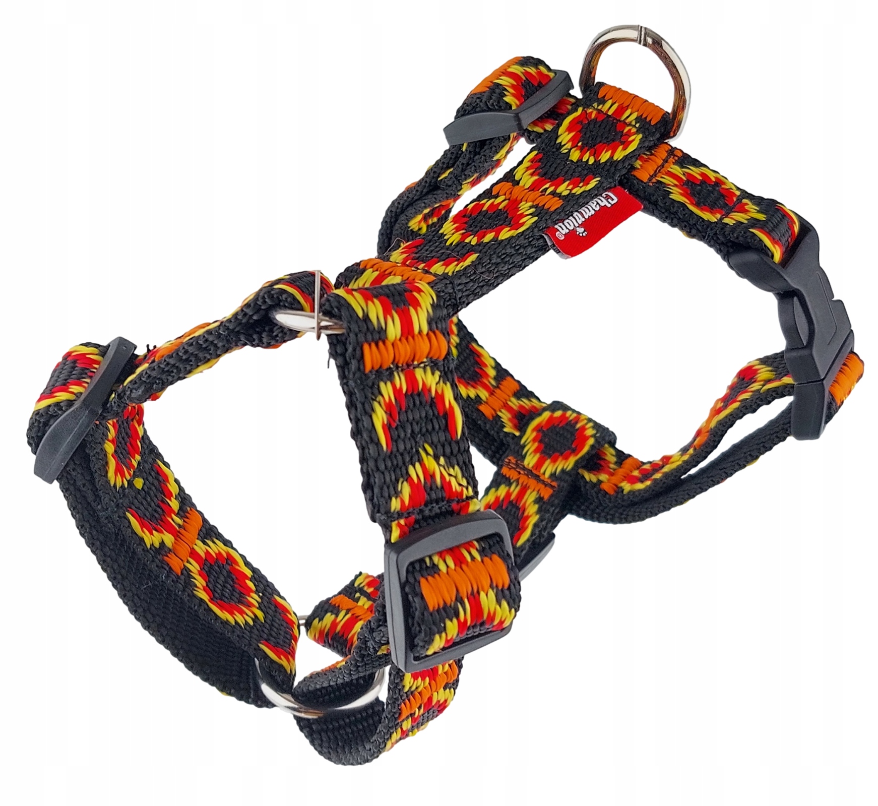 Levně Champion Postroj pro velkého psa Regulovatelná páska Guard 120 Černá Aztek