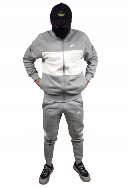 Nike Teplý teplákovka pánský Mikina Kalhoty Bavlna sportovní komplet na zip