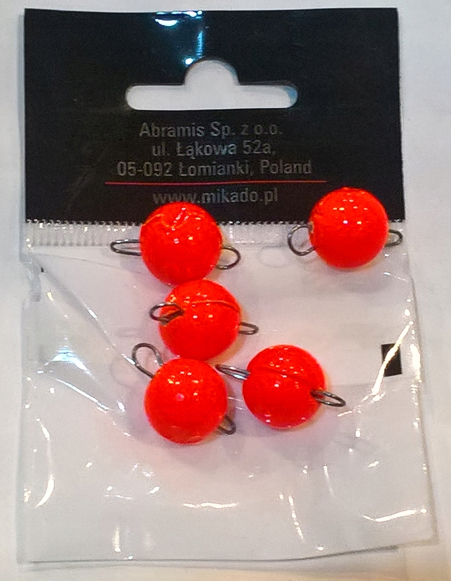 MIKADO CIĘŻAREK CZEBURASZKA 14g op. 5szt CZERWONA