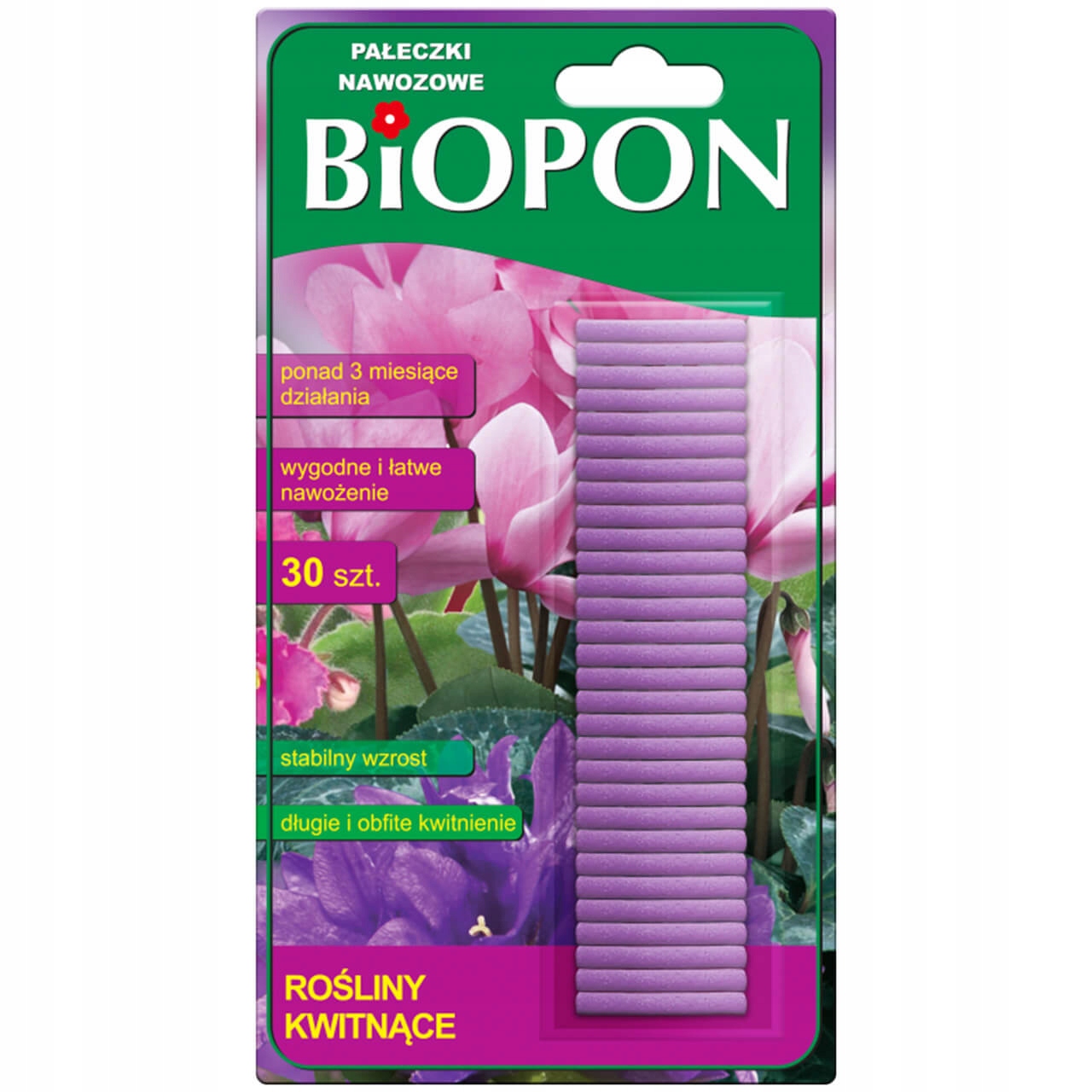 

Biopon Pałeczki Nawozowe Do Roślin Kwitnących 30