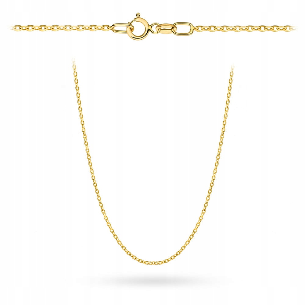 Zlatý řetízek rolo 585 45 cm 1.35 g s diamantovým módním vzorem jako dárek