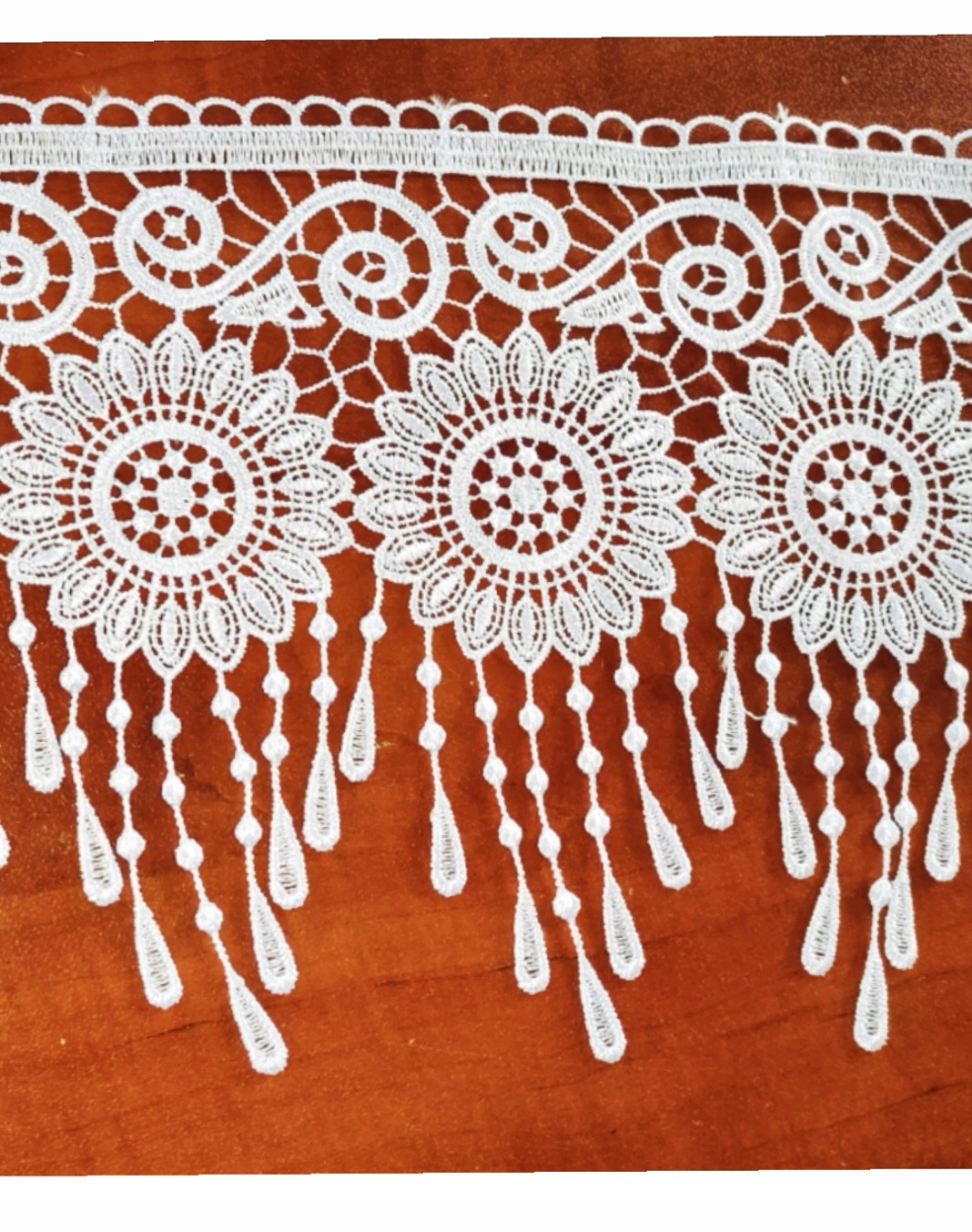 GIPIURA 20 cm KORONKA FIRANA WZORY ŁAPACZ SNÓW FRĘDZLE DEKORACJA FIRANA Kod producenta new design