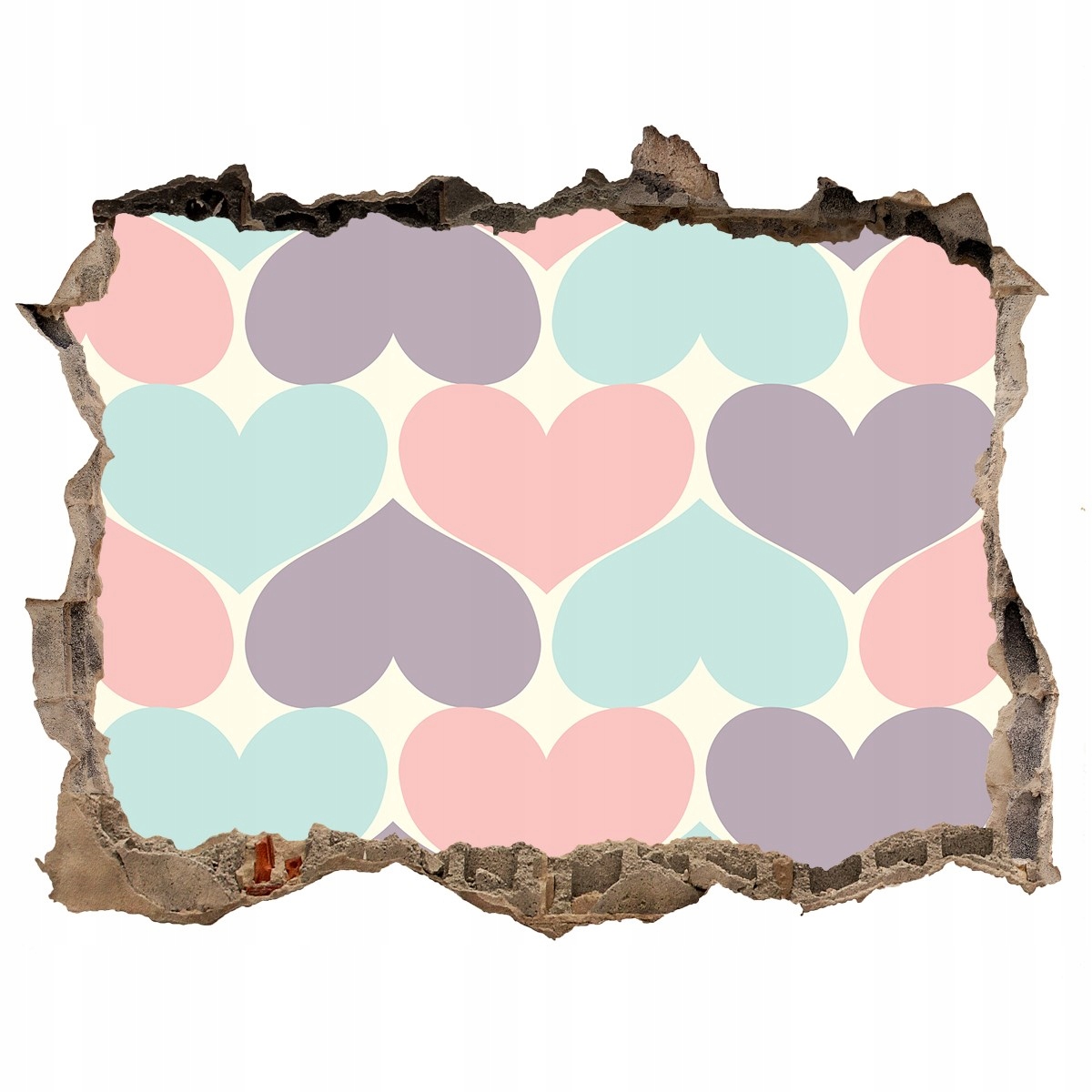 

Fotoobraz dziura na ścianę Kolorowe serca 120x81