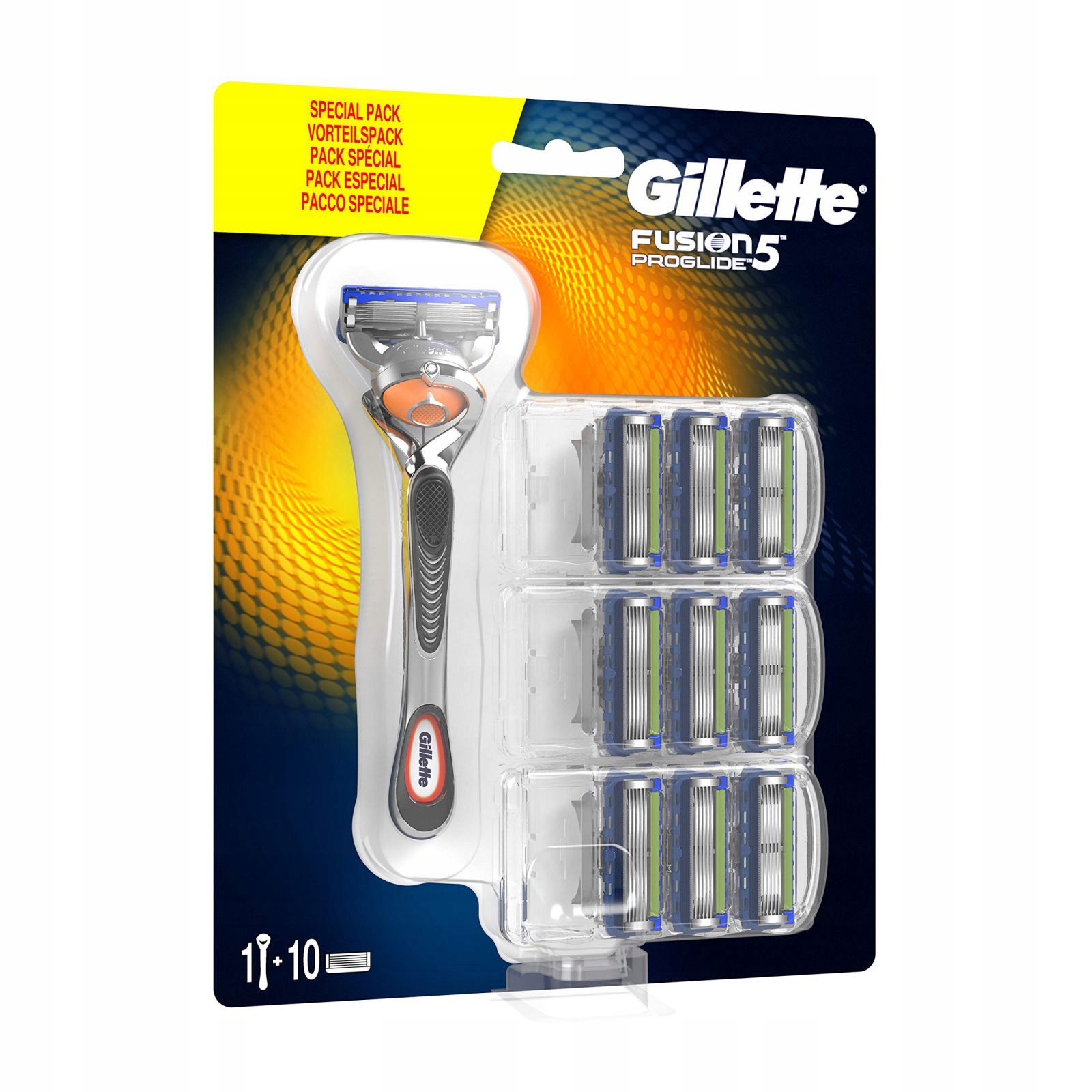 Gillette Proglide Flexball Holicí Strojek 10 Náhradních Hlavic