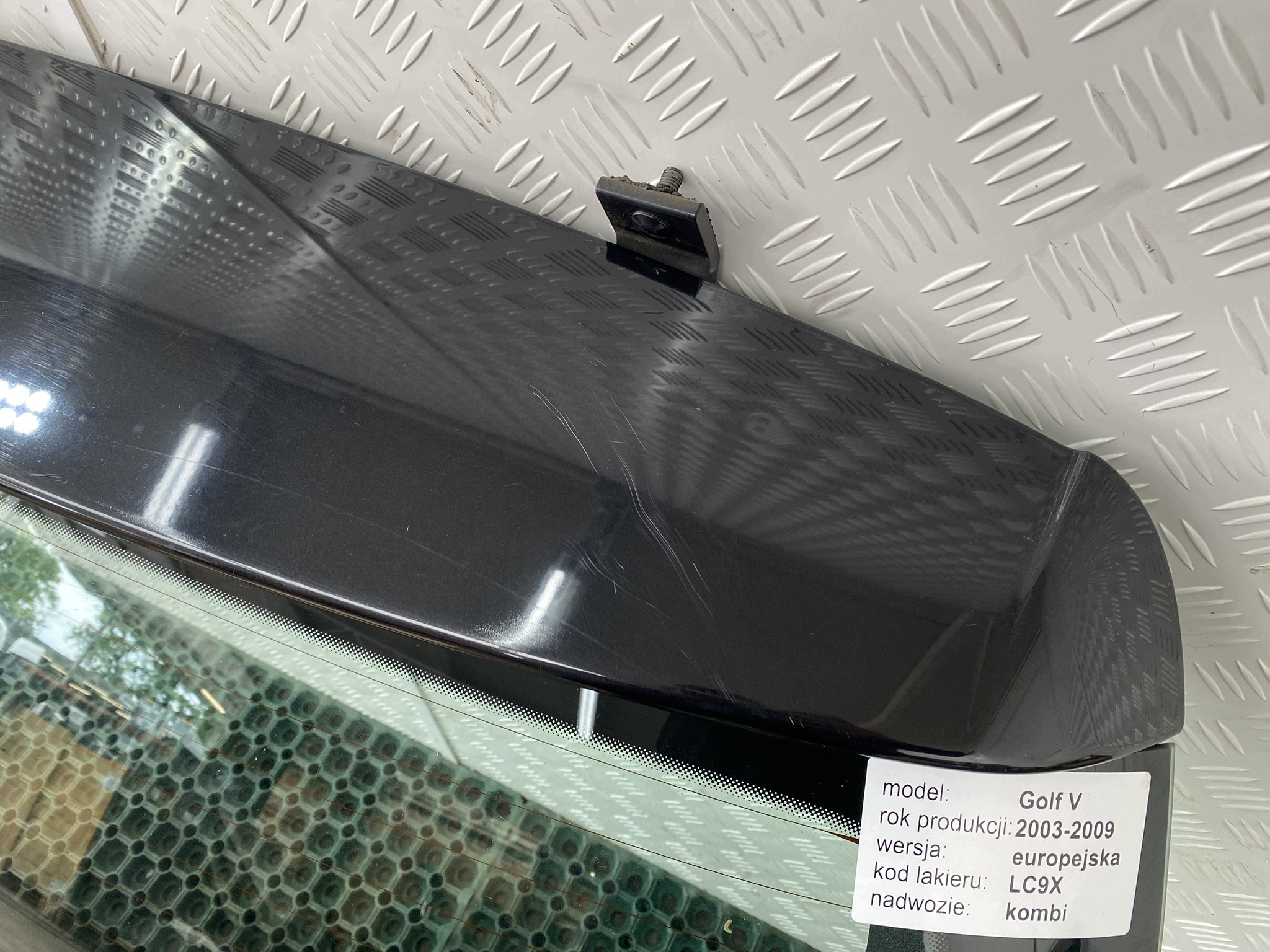 VW GOLF V VI 03-13 KOMBI boot doors boot rear part colour LC9X original
