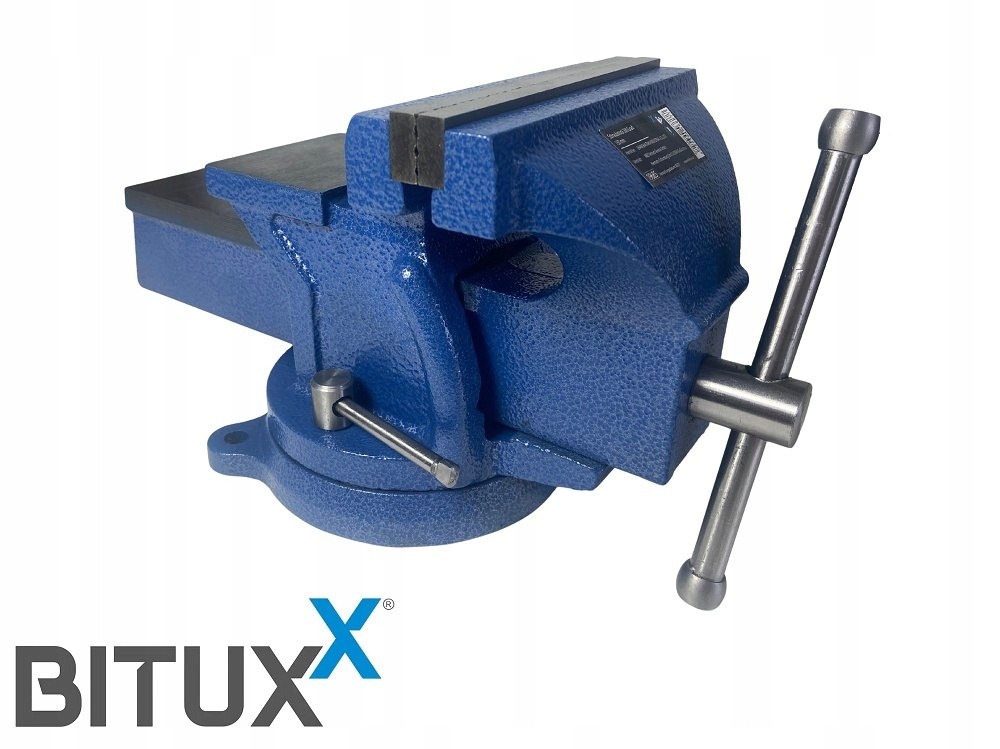 Litinový zámečnický svěrák 150 mm Bituxx Otočný o 360° Stolní